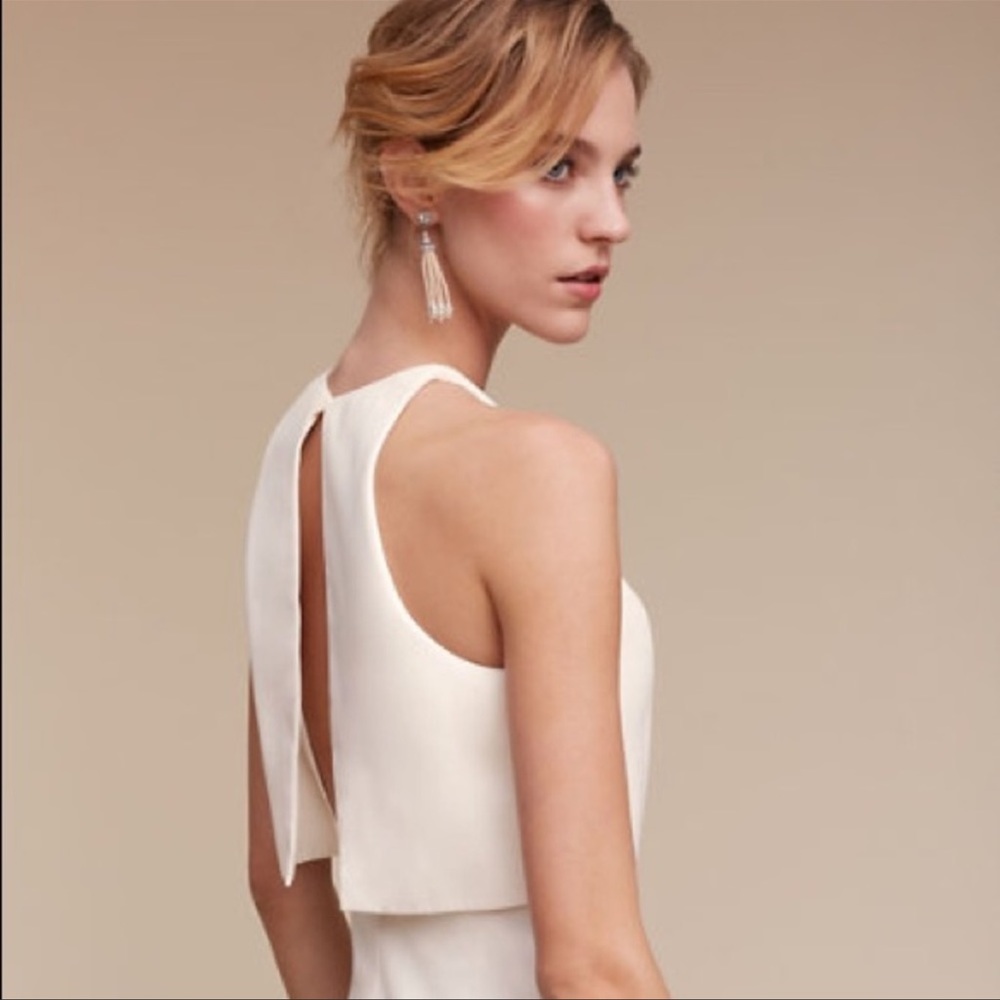 BHLDN Jill Stuart Iva Maxi Crepe Gown - Picture 4 of 11